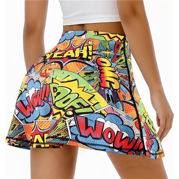 Women's Tennis Golf Skirts Retro Mid Century - Picture 1 of 6